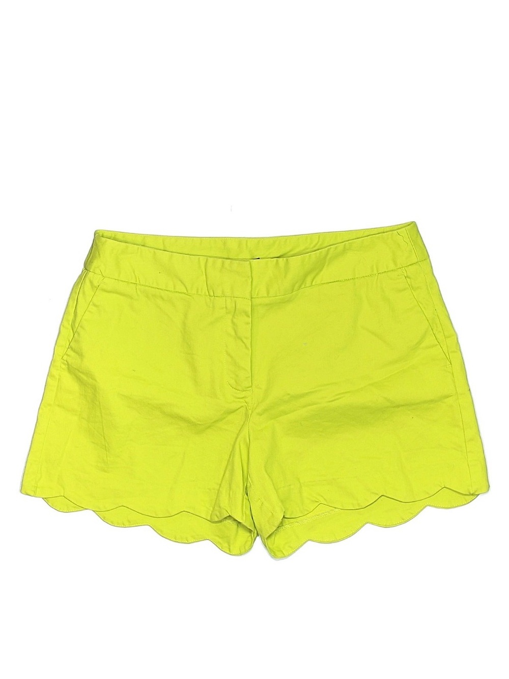 Attyre‎ Scallop Hem Shorts in Neon Yellow Size 10
